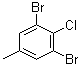 structure of CAS# 202925-05-1, 1,3-Dibromo-2-chloro-5-methylbenzene