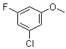 structure of CAS# 202925-08-4, 3-Chloro-5-fluoroanisole;1-Chloro-3-fluoro-5-methoxybenzene