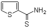 structure of CAS# 20300-02-1, 2-Thienylthiocarboxamide;2-(Aminothiocarbonyl)thiophene; 2-Thiophenecarbothioamide; 2-Thiocarbamoylthiophene; 2-Thiophenethiocarboxamide; Thiophene-2-carbothioic acid amide