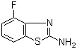 结构式 CAS# 20358-06-9, 2-氨基-4-氟苯并噻唑