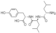 结构式 CAS# 20368-24-5, L-亮氨酰-L-亮氨酰-L-酪氨酸
