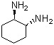 结构式 CAS# 20439-47-8, 左旋-反式-1,2-环己二胺