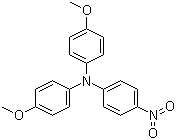 structure of CAS# 20440-91-9, 4-Nitro-N,N-di(4-methoxyphenyl)benzenamine;4,4'-Dimethoxy-4''-nitrotriphenylamine