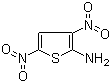 structure of CAS# 2045-70-7, 2-Amino-3,5-dinitrothiophene;3,5-Dinitrothiophen-2-amine