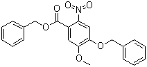 结构式 CAS# 205259-40-1, 4-(苄氧基)-5-甲氧基-2-硝基苯甲酸苄酯