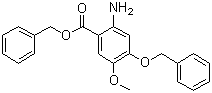 结构式 CAS# 205259-41-2, 2-氨基-4-(苄氧基)-5-甲氧基苯甲酸苄酯