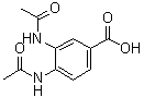 structure of CAS# 205873-56-9, 3,4-Bis(acetylamino)benzoic acid