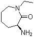 结构式 CAS# 206434-45-9, (3S)-3-氨基-1-乙基六氢-2H-氮杂卓-2-酮