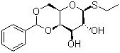 Ethyl 4,6-O-benzylidene-beta-D-thioglucopyranoside molecular structure (CAS 20701-61-5)