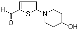 structure of CAS# 207290-72-0, 5-(4-Hydroxypiperidino)-2-thiophenecarbaldehyde