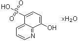 结构式 CAS# 207386-92-3, 8-羟基-5-喹啉磺酸水合物