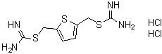 Carbamimidothioic acid 2,5-thiophenediylbis(methylene) ester dihydrochloride molecular structure (CAS 2076-91-7)