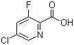 结构式 CAS# 207994-08-9, 5-氯-3-氟-2-吡啶羧酸