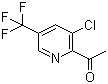 结构式 CAS# 207994-12-5, 1-[3-氯-5-(三氟甲基)-2-吡啶基]乙酮