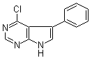 结构式 CAS# 208459-81-8, 4-氯-5-苯基-7H-吡咯并[2,3-d]嘧啶