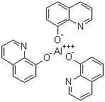 结构式 CAS# 2085-33-8, 8-羟基喹啉铝; 三(8-羟基喹啉)铝; AlQ3