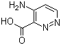 结构式 CAS# 20865-29-6, 4-氨基哒嗪-3-羧酸