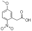 5-Methoxy-2-nitrobenzeneacetic acid molecular structure (CAS 20876-29-3)