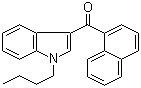 structure of CAS# 208987-48-8, 1-Butyl-3-(1-naphthoyl)indole;(1-Butyl-1H-indol-3-yl)-1-naphthalenylmethanone