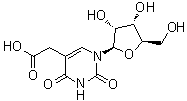 结构式 CAS# 20964-06-1, 5-尿苷乙酸