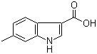 结构式 CAS# 209920-43-4, 6-甲基吲哚-3-甲酸
