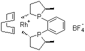 structure of CAS# 210057-23-1, (-)-1,2-Bis[(2R,5R)-dimethylphospholano]benzene(cyclooctadiene)rhodium(I) tetrafluoroborate