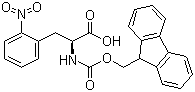 structure of CAS# 210282-30-7, N-[(9H-Fluoren-9-ylmethoxy)carbonyl]-2-nitro-L-phenylalanine;Fmoc-L-2-nitrophenylalanine