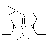 structure of CAS# 210363-27-2, tert-Butyliminotris(diethylamino)niobium