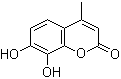 结构式 CAS# 2107-77-9, 7,8-二羟基-4-甲基香豆素