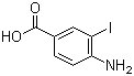 结构式 CAS# 2122-63-6, 4-氨基-3-碘苯甲酸