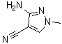 structure of CAS# 21230-50-2, 3-Amino-1-methyl-1H-pyrazole-4-carbonitrile;1-Methyl-3-amino-4-cyanopyrazole; 3-Amino-4-cyano-1-methyl-1H-pyrazole