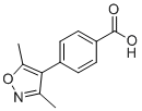 结构式 CAS# 212515-76-9, 4-(3,5-二甲基异恶唑-4-基)苯甲酸