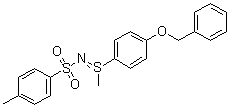 结构式 CAS# 21306-65-0, S-[4-(苄氧基)苯基]-S-甲基-N-(对甲苯基磺酰基)-硫亚胺