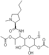 结构式 CAS# 2132-62-9, 林可霉素 2,7-二乙酸酯