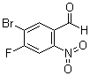 structure of CAS# 213382-45-7, 5-Bromo-4-fluoro-2-nitrobenzaldehyde