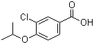 结构式 CAS# 213598-07-3, 3-氯-4-异丙氧基苯甲酸
