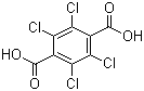 structure of CAS# 2136-79-0, Chlorthal;Tetrachloroterephthalic acid