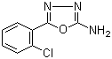 structure of CAS# 2138-98-9, 2-Amino-5-(2-chlorophenyl)-1,3,4-oxadiazole;5-(2-Chlorophenyl)-1,3,4-oxadiazol-2-amine