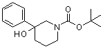 结构式 CAS# 213923-81-0, N-叔丁氧羰基-3-苯基哌啶-3-醇