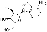 结构式 CAS# 2140-79-6, 2'-O-甲基腺苷; 2'-O-甲基腺嘌呤核苷