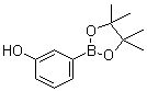 structure of CAS# 214360-76-6, 3-Hydroxyphenylboronic acid pinacol ester;3-(4,4,5,5-Tetramethyl-[1,3,2]dioxaborolan-2-yl)phenol; 3-(Tetramethyl-1,3,2-dioxaborolan-2-yl)phenol