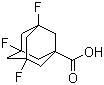 structure of CAS# 214557-89-8, 3,5,7-Trifluoroadamantane-1-carboxylic acid