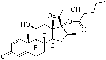 结构式 CAS# 2152-44-5, 倍他米松戊酸酯