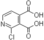 结构式 CAS# 215306-02-8, 2-氯吡啶-3,4-二甲酸