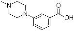 结构式 CAS# 215309-01-6, 3-(4-甲基-1-哌嗪)苯甲酸