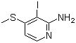 structure of CAS# 215526-99-1, 2-Amino-3-iodo-4-(methylthio)pyridine