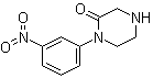 结构式 CAS# 215649-84-6, 1-(3-硝基苯基)-2-哌嗪酮