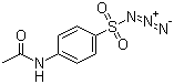 结构式 CAS# 2158-14-7, 4-乙酰氨基苯磺酰叠氮; 对乙酰氨基苯磺酰叠氮