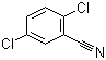 结构式 CAS# 21663-61-6, 2,5-二氯苯甲腈; 2,5-二氯苯腈