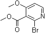 结构式 CAS# 217811-85-3, 2-溴-4-甲氧基-3-吡啶羧酸甲酯